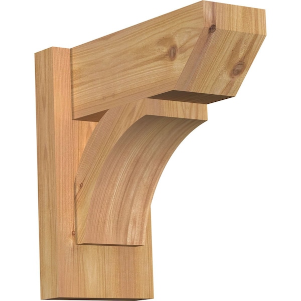 Ekena Millwork Thorton Slat Smooth Outlooker, Western Red Cedar, 5 1/2"W x 12"D x 12"H OUT06X12X12THR06SWR - main